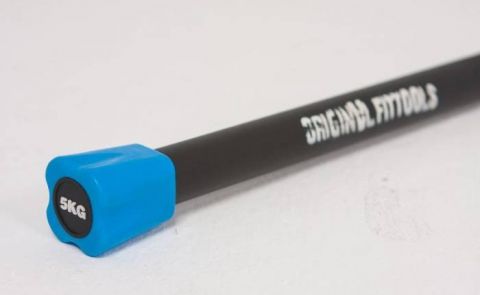 Бодибар Original Fit.Tools FT-BDB-5 5 кг светло синий наконечник