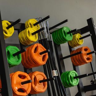 Штанга для аэробики PROFI-FIT PROGRESS, обрезиненные диски (1,25 кг; 2,5 кг; 5 кг) по 2шт