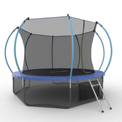 Батут EVO JUMP External 12ft + Lower net (зеленый/синий)