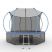 Батут EVO JUMP External 12ft + Lower net (зеленый/синий)