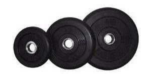 Диск обрезиненный Barbell 25 кг металлическая втулка