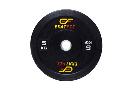 Диск бамперный EkatFit 5 кг (черный) 